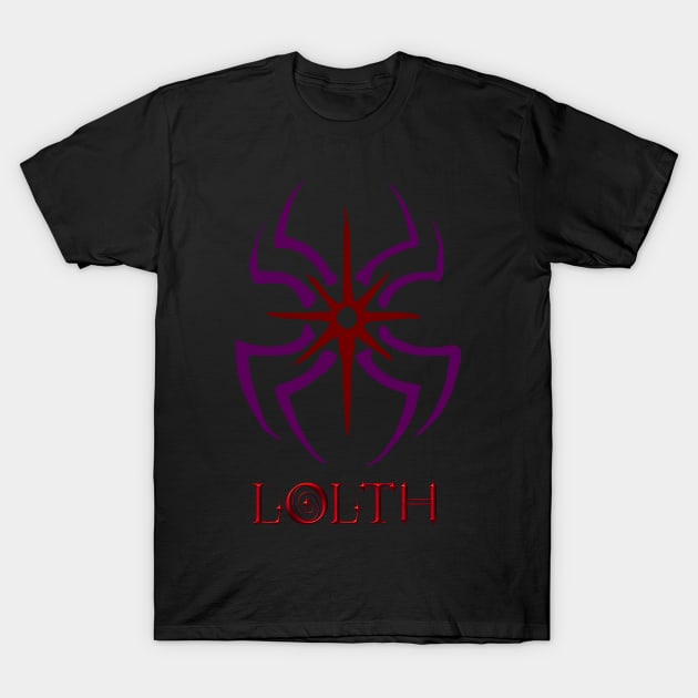 MaxDeSanje Symbol of Lolth DND Goddess of Darkness and Drows. Baldurs Gate 3. T Shirt
